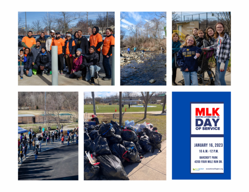 photos from MLK Day of Service 2023