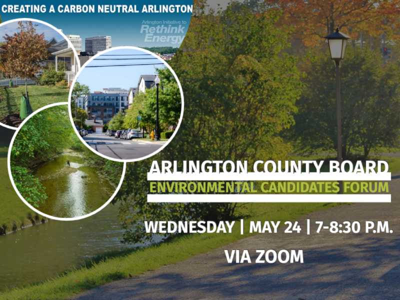 The Arlington County Board Environmental Candidates Forum on May 24, 2023