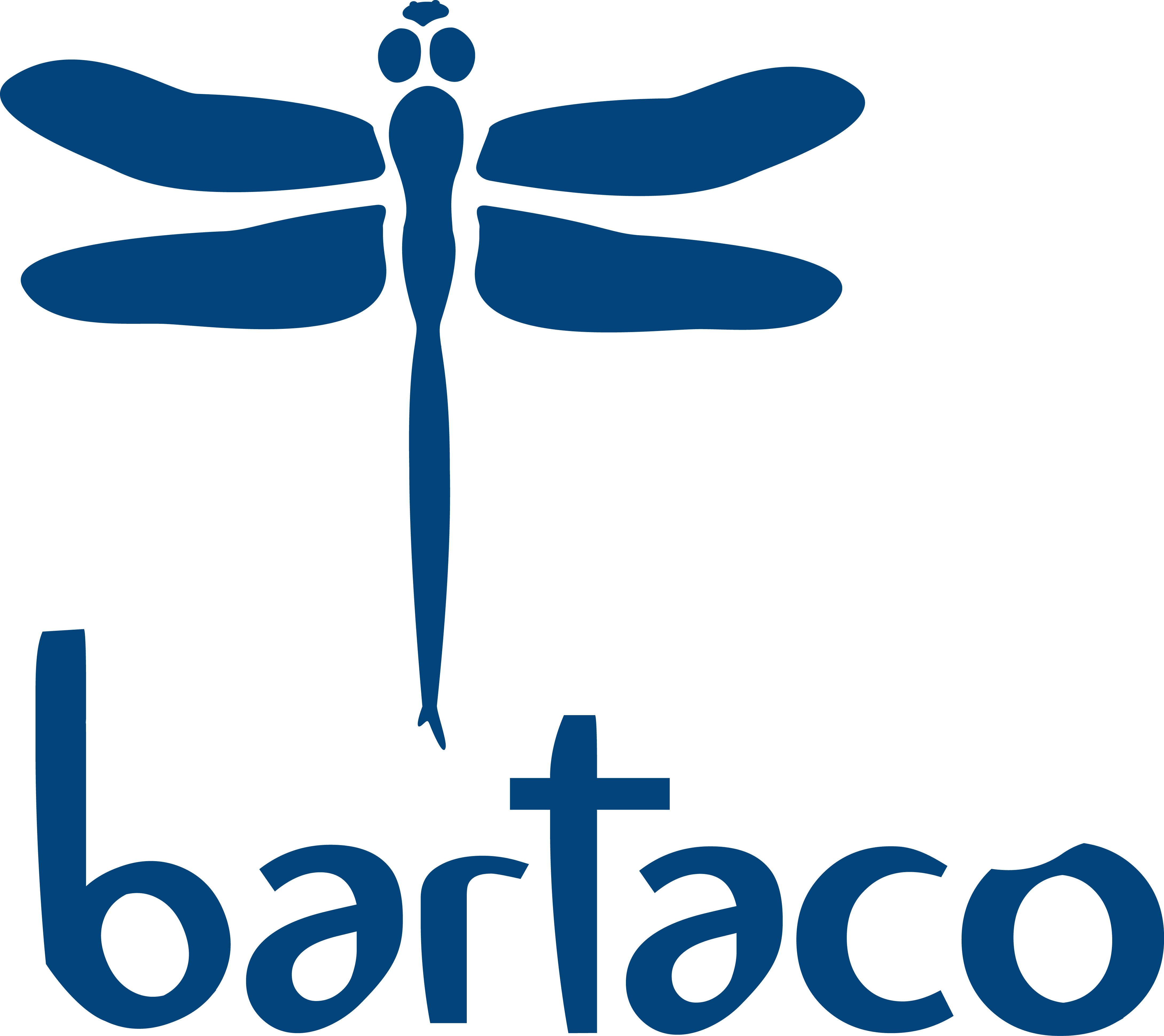 bartaco logo with image of dark blue dragonfly