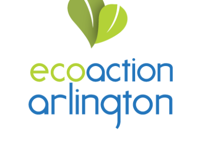 green leaf icon ecoaction arlington logo