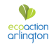 green leaf icon ecoaction arlington logo