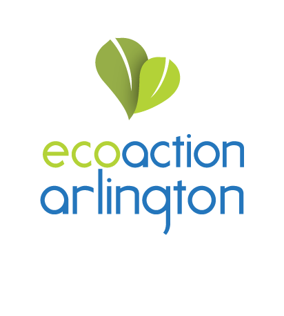 green leaf icon ecoaction arlington logo